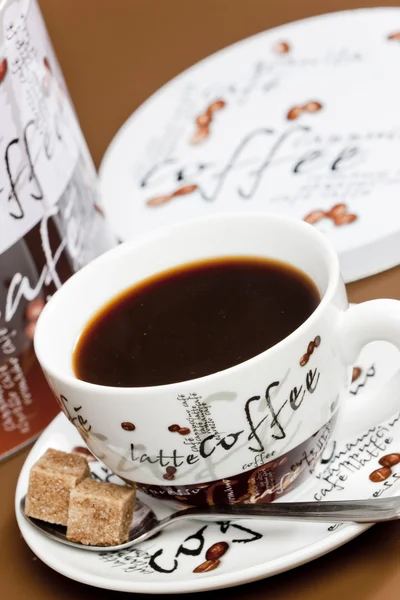 설탕이든 커피 한 잔 — 스톡 사진