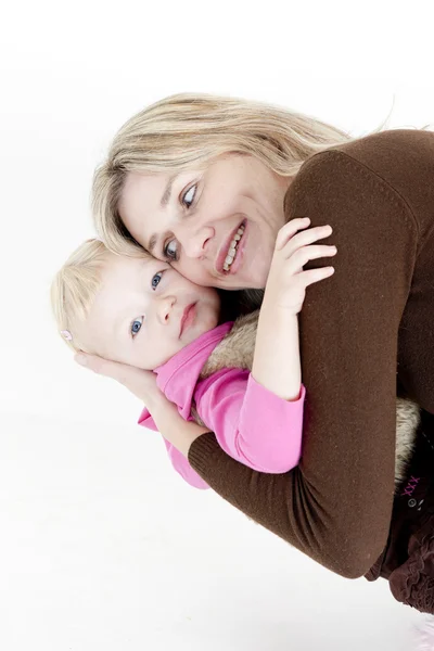 Retrato de la madre con su hijita —  Fotos de Stock
