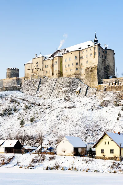 stock image Cesky Sternberk Castle in winter, Czech Republic