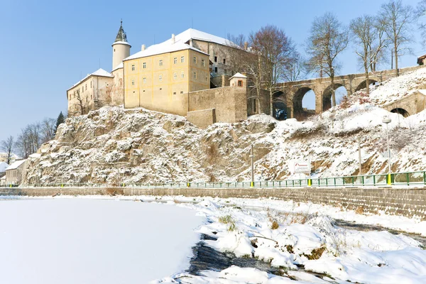 Ledec nad Sazavou замок взимку, Чеська Республіка — стокове фото