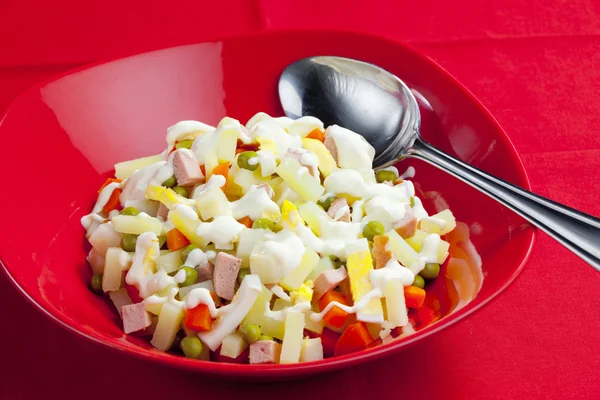 Salada de batata tradicional checa de Natal — Fotografia de Stock