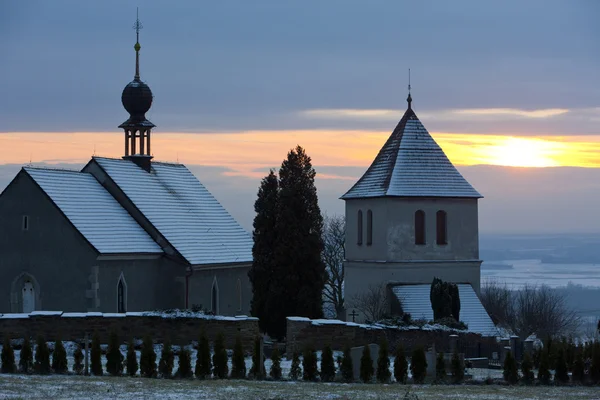 Церква в Vaclavice, Чеська Республіка — стокове фото