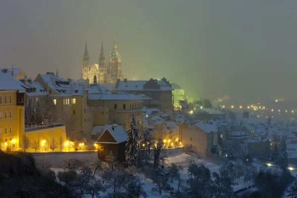 在冬天，布拉格，捷克共和国 hradcany — 图库照片