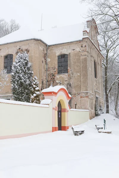 stock image Church of Saint Peter and Paul, Lisna, Czech Republic