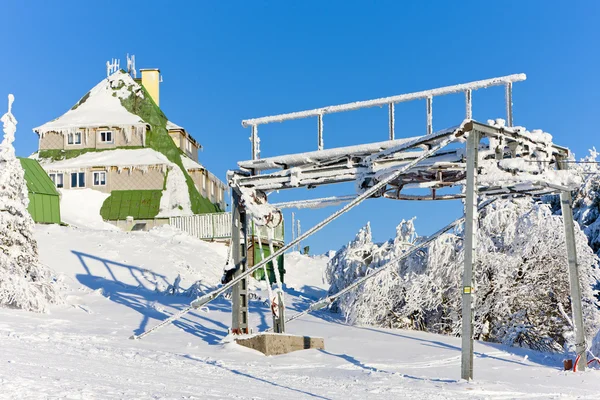 Masarykova chata, Orlické hory v zimě, Česká republika — Stock fotografie