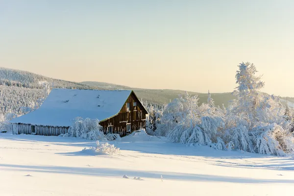 Orlicke-Gebirge im Winter, Tschechien — Stockfoto