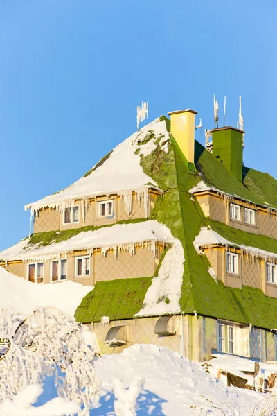 Masarykova evi, orlicke Dağları kış, Çek Cumhuriyeti — Stok fotoğraf