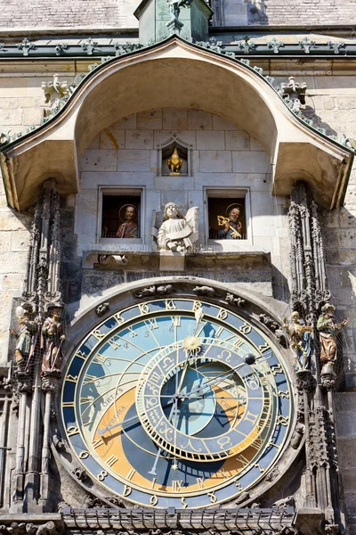 Horloge staré město náměstí, Praha, Česká republika — Stock fotografie
