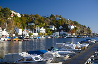 Harbour of Risor, Norway clipart