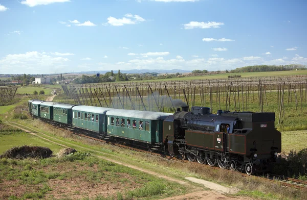 Steam train , Luzna u Rakovnika - Praha, Czech Republic — Stock Photo, Image