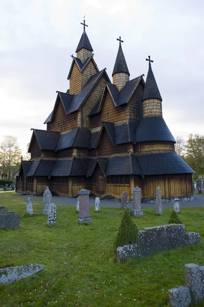 Kyrkan, heddal, Norge — Stockfoto