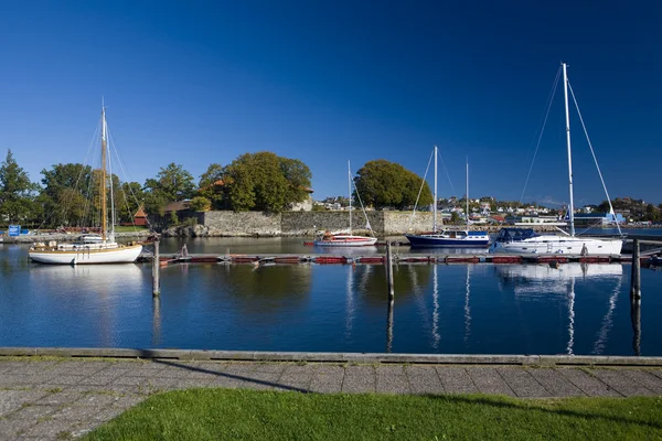 Hamnen i kristiansand, Norge — Stockfoto