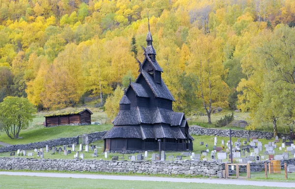 挪威 borgund stavkirke — 图库照片