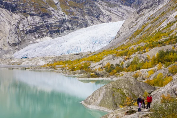 Παγετώνας nigardsbreen, εθνικό πάρκο jostedalsbreen, Νορβηγία — Φωτογραφία Αρχείου