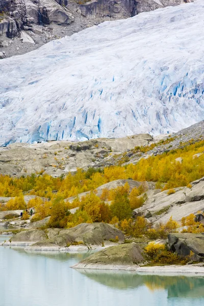 Glaciar Nigardsbreen, Parque Nacional Jostedalsbreen, Noruega — Fotografia de Stock