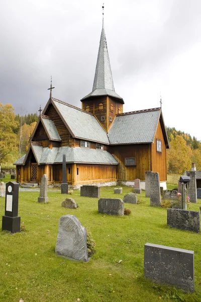 Hedal stavkirke, Norveç — Stok fotoğraf