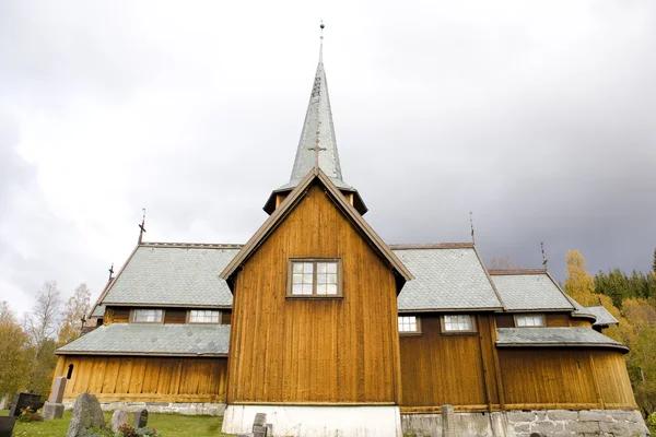 挪威 hedal stavkirke — 图库照片