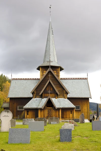 Hedal stavkirke, Norveç — Stok fotoğraf
