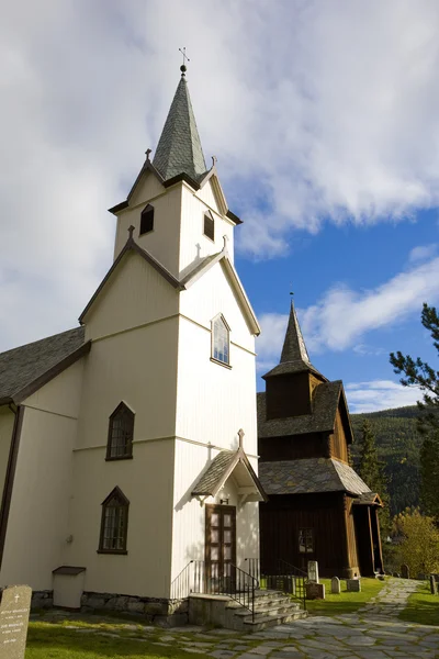 挪威游览 stavkirke — 图库照片