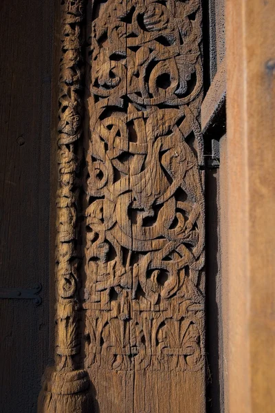 Door's detail, Torpo Stavkirke, Norway — Stock Photo, Image