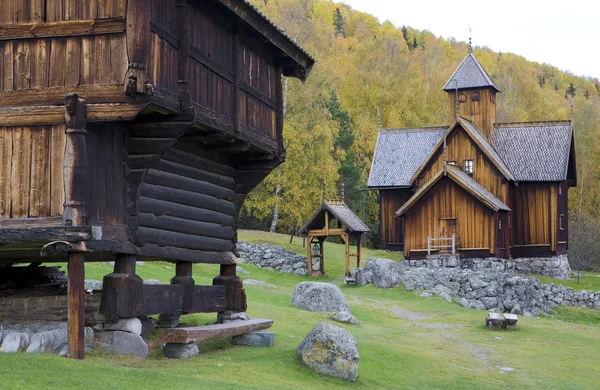 Uvdal Stavkirke, Norvegia — Foto Stock