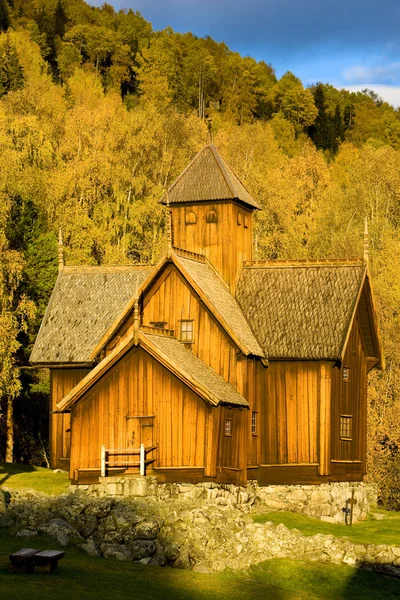 Uvdal stavkirke, Norveç — Stok fotoğraf