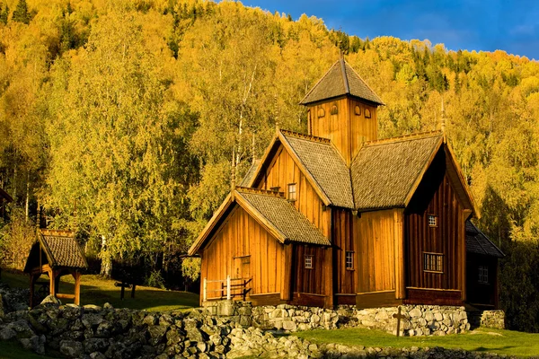 Uvdal stavkirke, Norsko — Stock fotografie