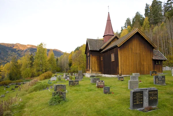 挪威 rollag stavkirke — 图库照片