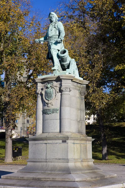 Peter wessel "s staty, oslo, Norge — Stockfoto