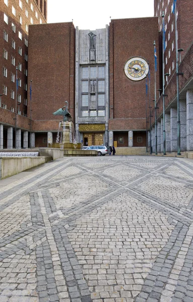 Municipio (Radhuset), Oslo, Norvegia — Foto Stock