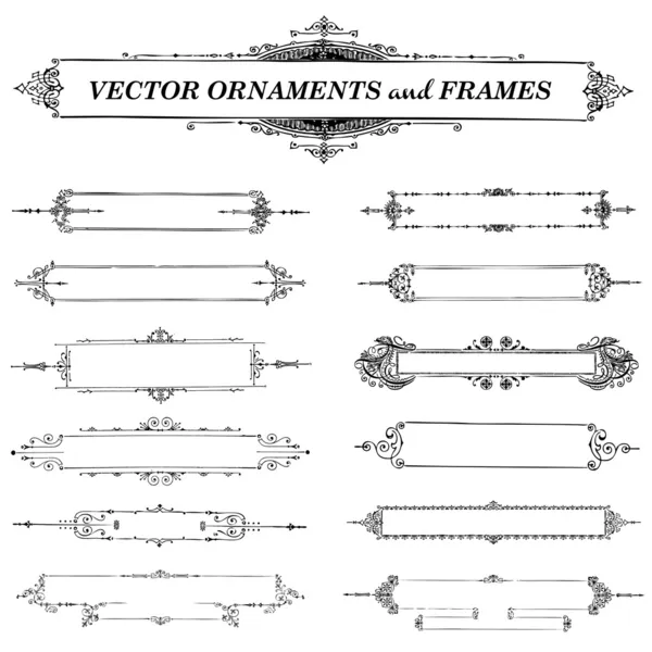 Vektor Vintage Frame Set — Stockvektor