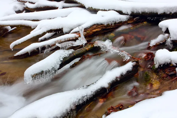 Winter stream — Stockfoto