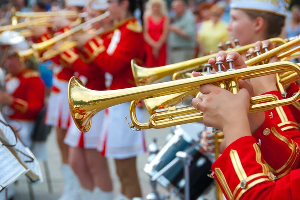 Ragazza Brass Band — Foto Stock
