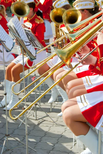 Ragazza Brass Band — Foto Stock