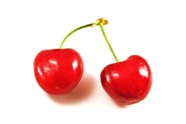 two cherries clipart