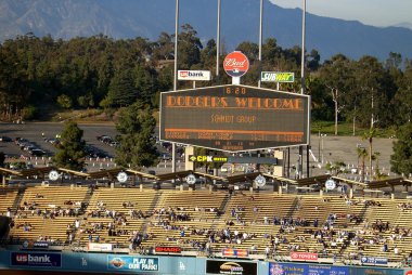 Dodger Stadium Scoreboard - Los Angeles Dodgers clipart