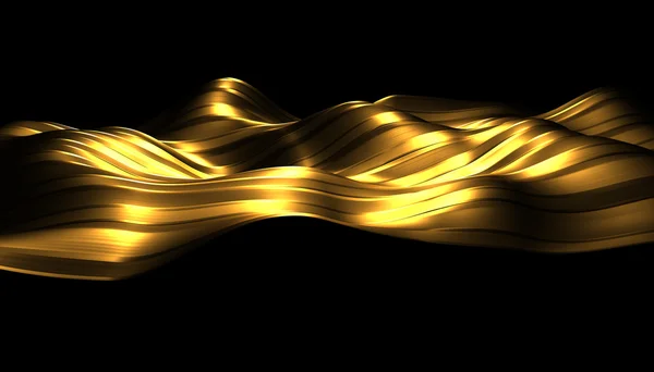 Gouden abstracte glanzende stof — Stockfoto