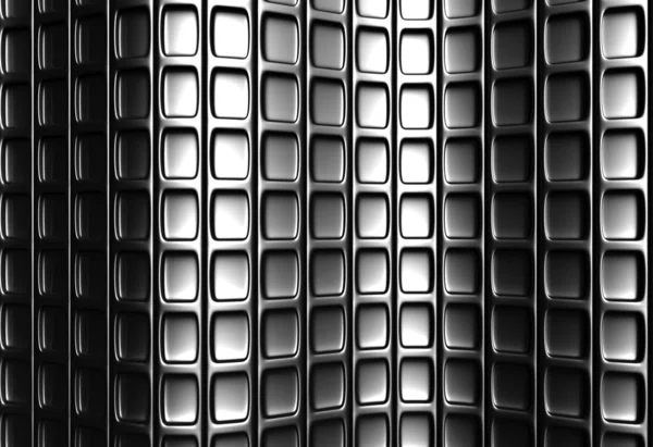 Abstrakt silver square mönster 3d bakgrund — Stockfoto