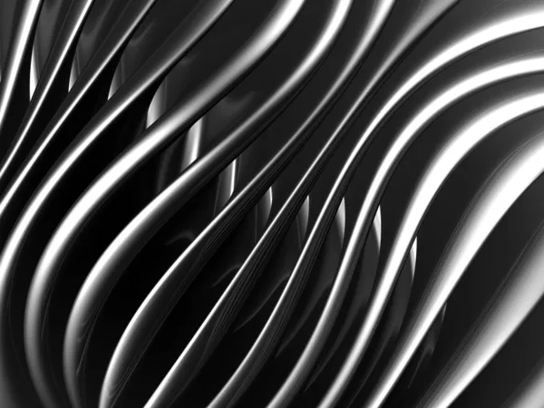 Forma abstracta fondo de metal 3d ilustración — Foto de Stock