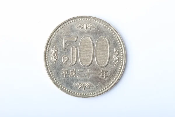500 японских монет — стоковое фото