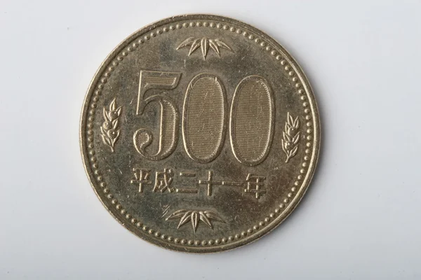 500 日本硬币 — 图库照片