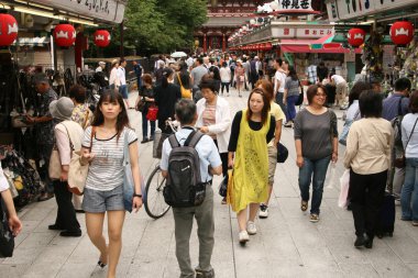 Tokyo 'daki Sensoji Tapınağı.