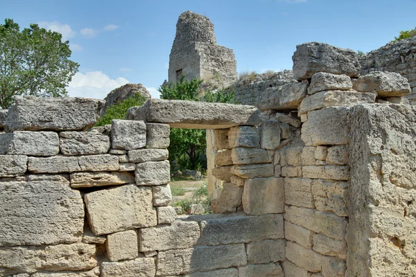 Ruins of ancient Greek colony Khersones, Sevastopol — Stock Photo, Image