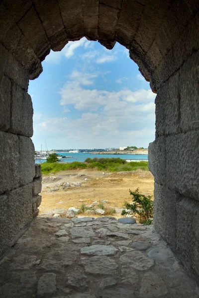 Antik Yunan koloni khersones, Sivastopol kalıntıları — Stok fotoğraf