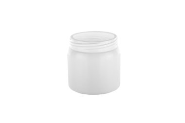 Grey plastic jar with screw-on lid clipart