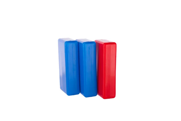 Juguete colorido contrucción bloques de plástico — Foto de Stock