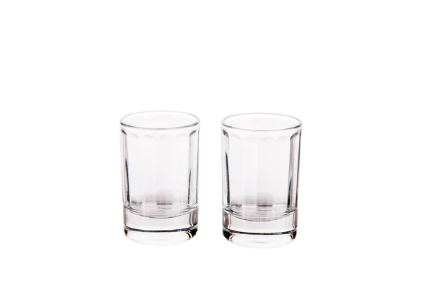 Dos vasos de tiro aislados en blanco —  Fotos de Stock