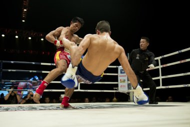 Muay Thai Championship fight clipart