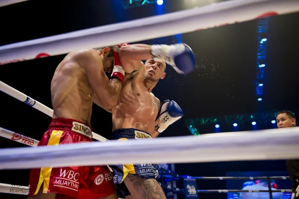 Muay Thai világbajnoki küzdelem — Stock Fotó