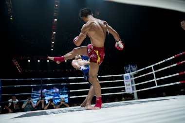 Muay Thai Championship fight clipart